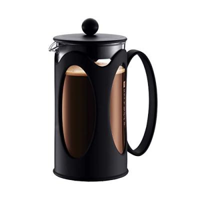 Bodum - 10685-01 - Kenya - Cafeti&egrave;re &agrave; Piston 8 Tasses - 1.0 L - Noir