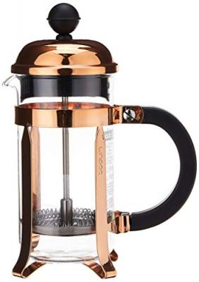Cafeti&egrave;re &agrave; piston inox 3 tasses cuivre 0,35 l