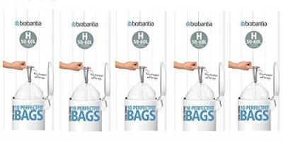 BRABANTIA Sacs poubelles 50-60 L blanc