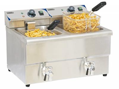 Friteuse &eacute;lectrique 2x8l Casselin CFEV82