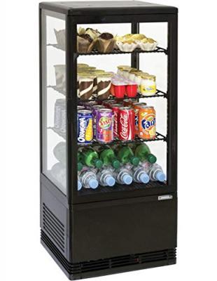 Mini vitrine r&eacute;frig&eacute;r&eacute;e positive 78 L Noire