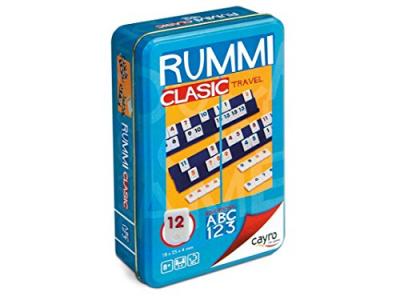 Cayro - bo&icirc;te en m&eacute;tal rummi jeu de voyage 