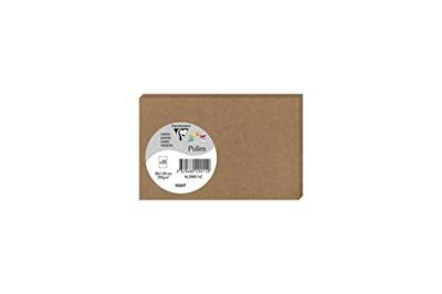 Carte visite Pollen kraft 82x128mm