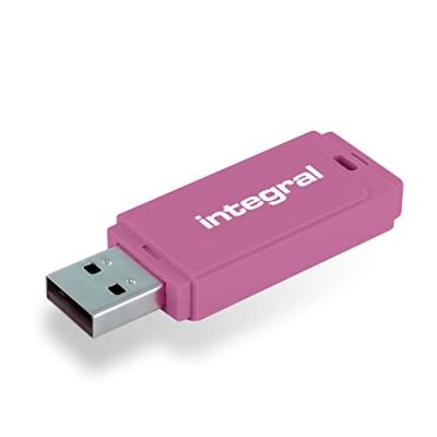 Cl&eacute; Usb Integral Neon Rose 64 Go