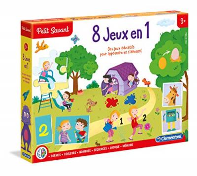 8 jeux &eacute;ducatifs Clementoni vert