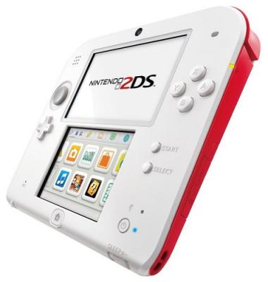 Console Nintendo 2DS Blanc + rouge