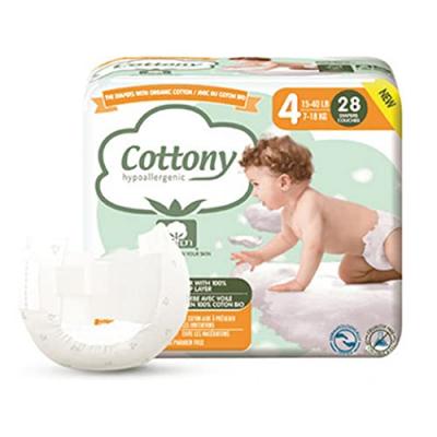 Cottony Couches B&eacute;b&eacute; 100% Coton T4 7-18kg 28 unit&eacute;s