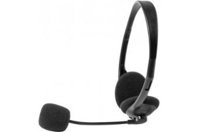 Casque-micro st&eacute;r&eacute;o jack 3.5 mm noir