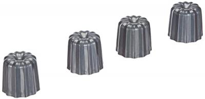 DE BUYER Lot de 4 moules &agrave; cannel&eacute;