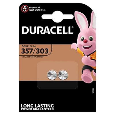 Pile Duracell 357/303, pack de 2 unit&eacute;s