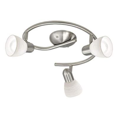 Spot DAKAR 1 3 ampoules nickel satin&eacute;