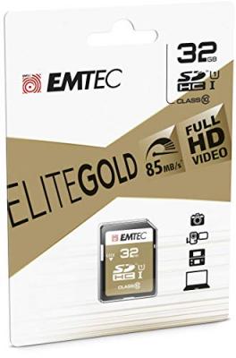 Carte m&eacute;moire SD - EMTEC - Class 10 - 32 Go - Or