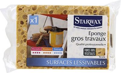 Eponge gros travaux Starwax brune