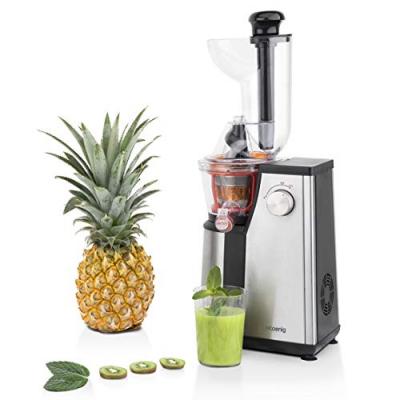 GSX18 Extracteur de Jus Vertical Noir/Inox - 60 tours/ minute