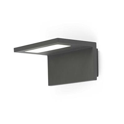 Faro Applique ext Ele Led 6W Gris Fonc&eacute;