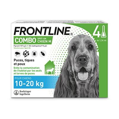 Frontline Combo Chien - 10-20kg - 4 Pipettes