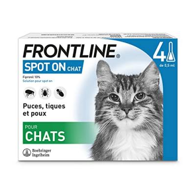 Frontline Spot On Pipettes Antiparasitaires Chat
