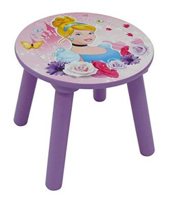 Tabouret bois Princesse Disney Fleurs