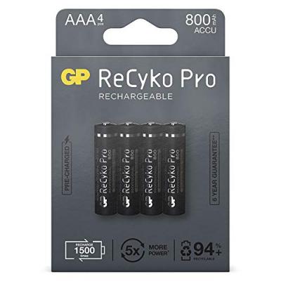 Pile rechargeable GP 4xAAA LR3 800 mAh