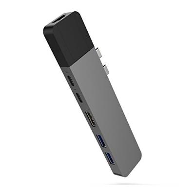 Adaptateur Hyperdrive USB C Hub Gris pour MacBook Pro 2016/2017 