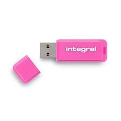 Cle USB 2.0 Integral Neon 16Go Rose