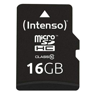 INTENSO MICROSDHC 16GB  W/ ADAPTER