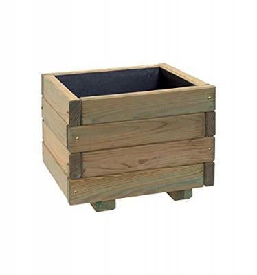 Bac &agrave; fleurs en bois carr&eacute; first 40