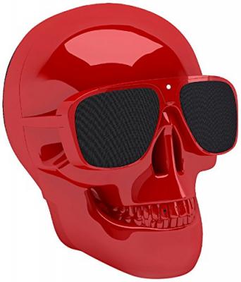 Enceinte portable Jarre T&ecirc;te de mort Rouge Glossy 