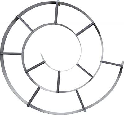 Etag&egrave;re murale en acier gris argent&eacute;