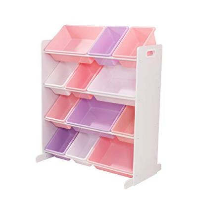 Meuble bacs de rangement pastel