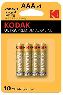 KODAK - Pile - Ultra Premium Alcaline - AAA / LR03 - Pack de 4 