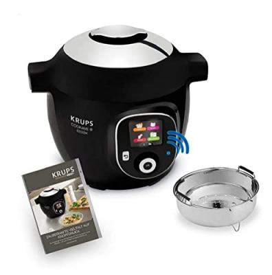 Multicuiseur krups cz7158 cook4me+ connect 1600w noir