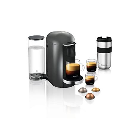 Krups nespresso xn900t vertuo plus machine &agrave; caf&eacute; titane 