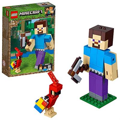 21148 Bigfigurine Minecraft Steve&son perroquet