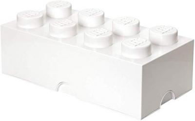 Brique de rangement 8 plots lego blanc