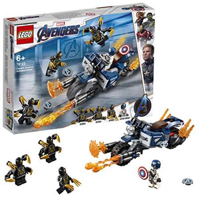 LEGO Marvel Avengers 76123 Captain America et l&rsquo;attaque des Outriders