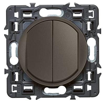 LEGRAND - Celiane double interrupteur 10A graphite
