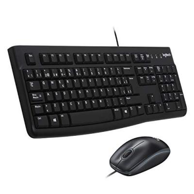 Logitech Souris Et Clavier Mk120 Spanish QWERTY Black