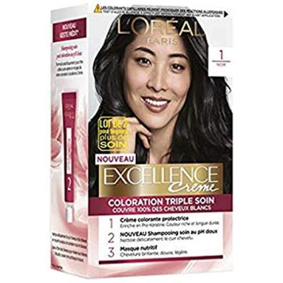 Cr&egrave;me colorante triple soin 1 Noir 