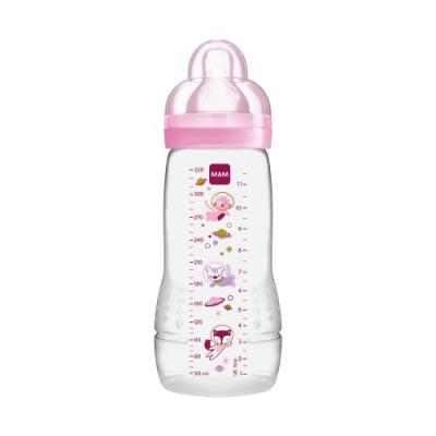 MAM Biberon 330ml +6 mois Rose