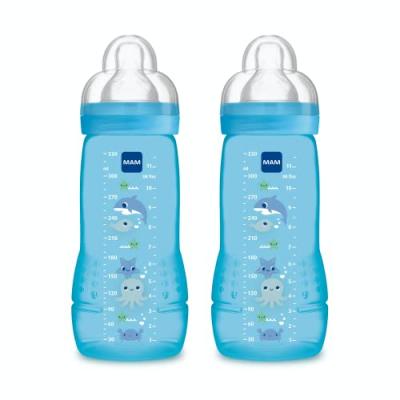 MAM Biberon 330ml +6 mois Bleu