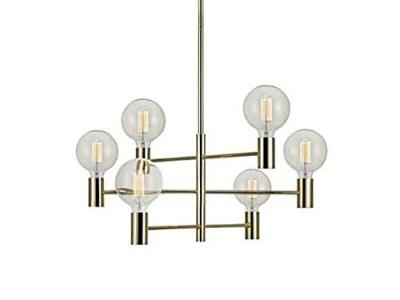 Suspension CAPITAL Laiton 6 ampoules