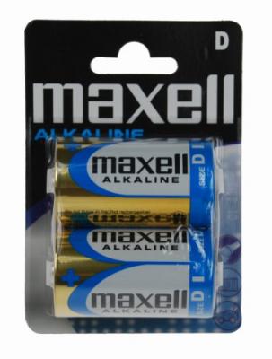 Piles alcaline Mono D, LR20 2 pi&egrave;ces maxell