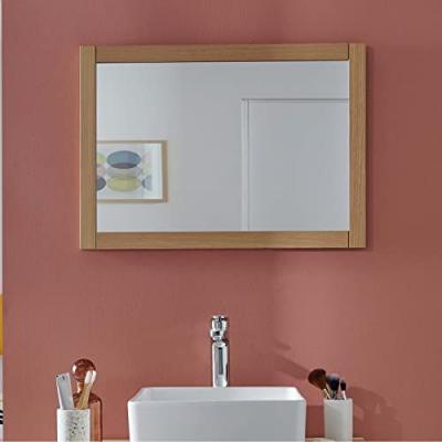 Miroir Salle de Bain en Bois L50 x H70 Palm