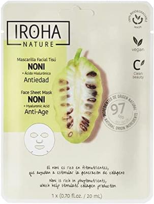 Iroha Nature Mascarilla Facial Tis&uacute; Antiedad Noni 20ml