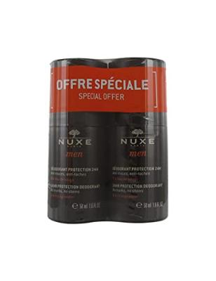 NUXE MEN D&Eacute;ODORANT PROTECTION 24H ROLL-ON coffret 2 pz