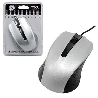 MCL Samar - souris - USB - noir, argent&eacute;(e) 