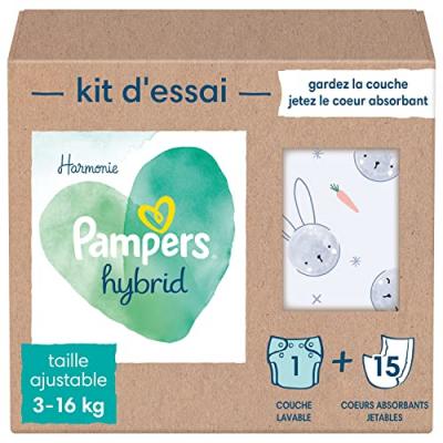 Pampers Couches Hybride Harmonie 15uts