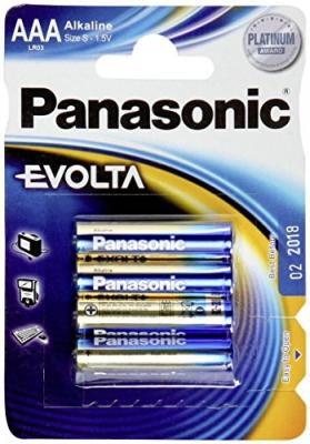 Pack de 4 piles AAA Panasonic Evolta LR03 1.5 V 