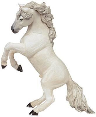 Figurine - Cheval cabr&eacute; - Blanc